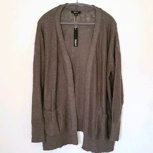 Open Front Sage Green Cozy Cardigan